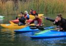 kayak y rafting en la laguna del Parque Mariano Moreno
